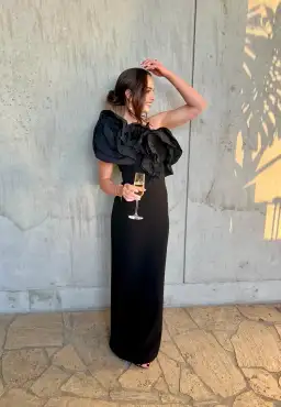 Rebecca Vallance Ella Gown Black Size 6 for rent on The Volte - image 1