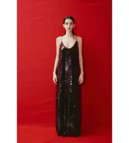 Alemais Geanie Sequin Gown In Chocolate Size 14 for rent on The Volte - image 1