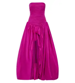 Aje Violette Bubble Hem Maxi Dress Deep Magenta Size 10 for rent on The Volte - image 6
