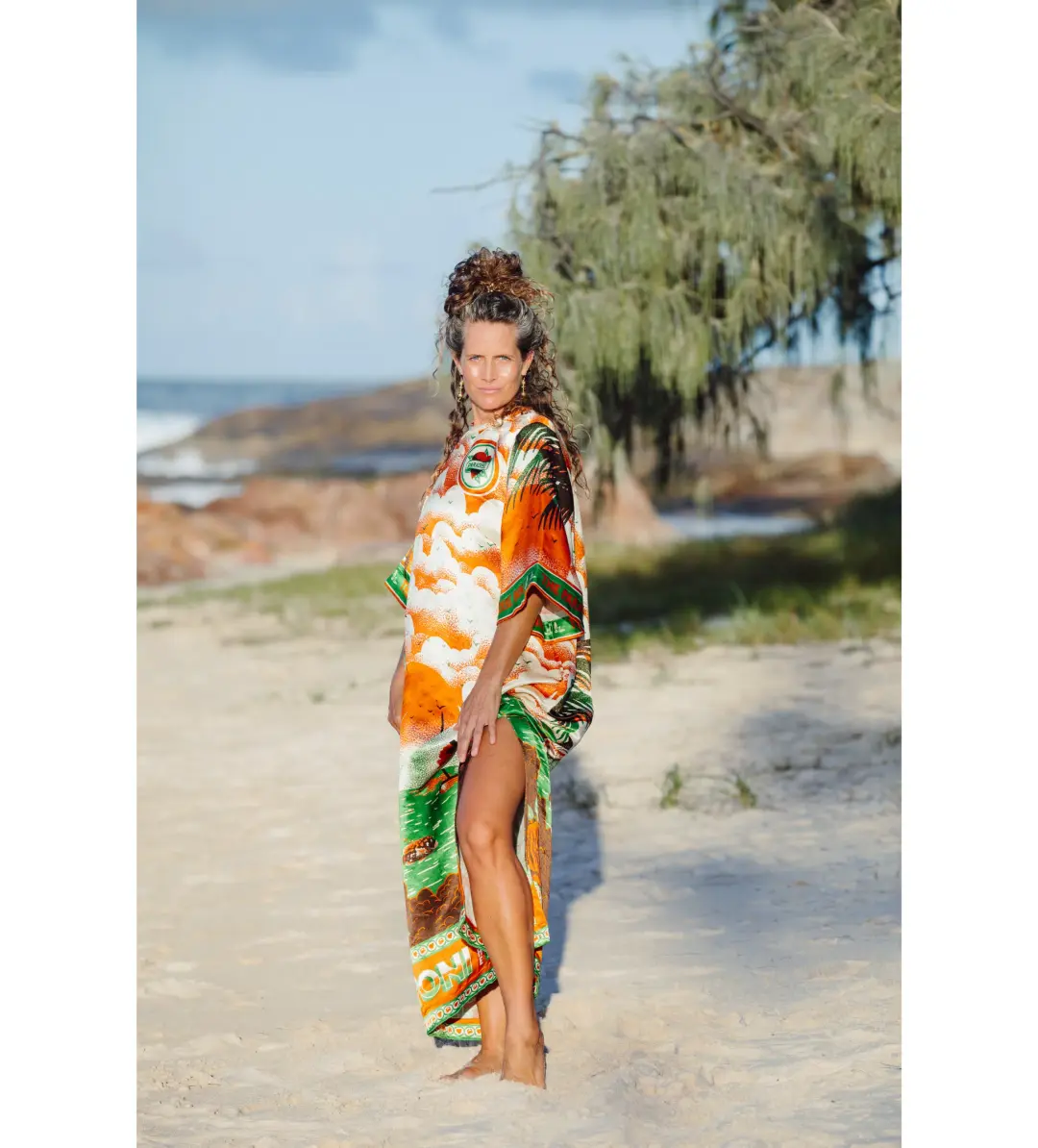 Alemais Bungalow Midi Dress Multi Size 16 for rent on The Volte - main image