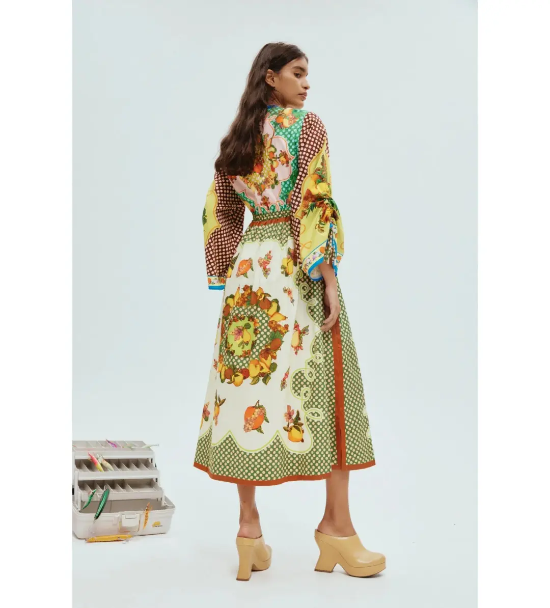 Alemais Lemonis Shirtdress Multi Print Size 16 for rent on The Volte - main image