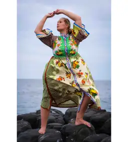 Alemais Lemonis Shirtdress Multi Print Size 16 for rent on The Volte - image 1