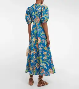 Alemais June Midi Dress Blue Floral Size 16 for rent on The Volte - image 2