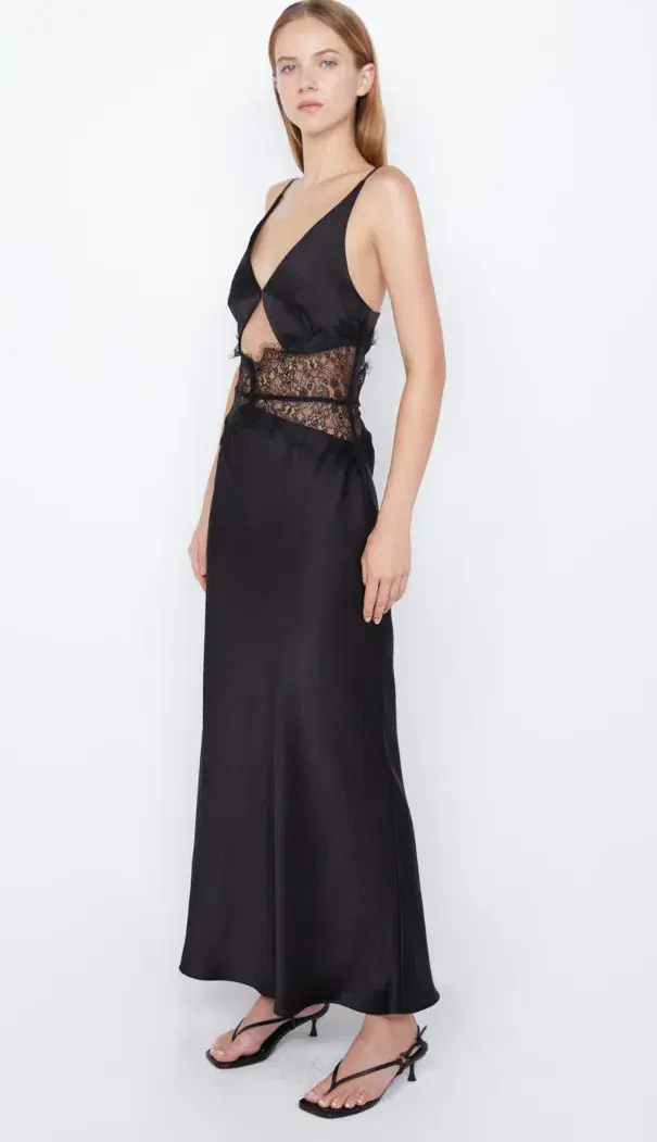 Bec & Bridge Camille Maxi Dress Black Size 8 for rent on The Volte - main image