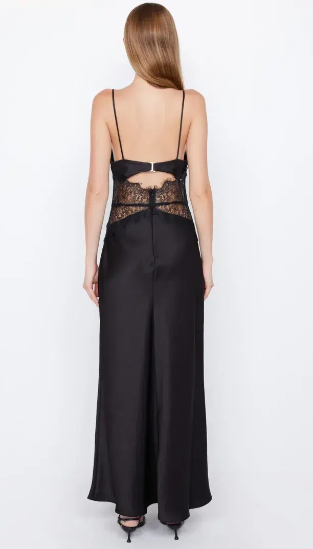 Bec & Bridge Camille Maxi Dress Black Size 8 for rent on The Volte - main image