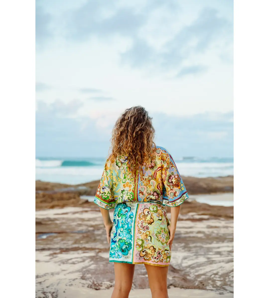 Alemais Dreamer Mini Dress Multi Print Size 16 for rent on The Volte - main image