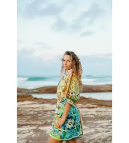 Alemais Dreamer Mini Dress Multi Print Size 16 for rent on The Volte - image 2