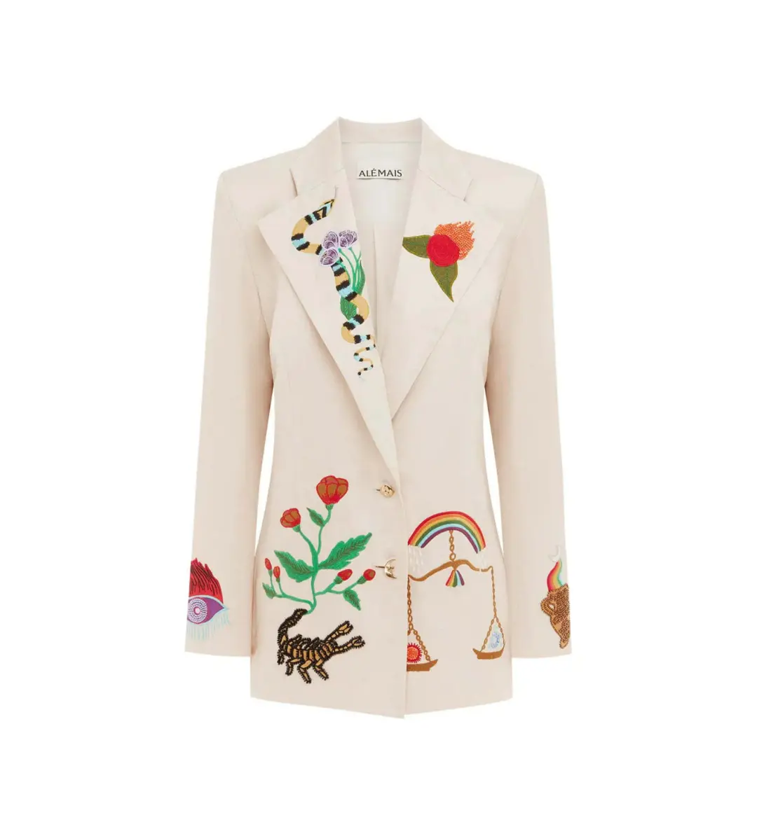 Alemais Zelda Embroidered Blazer Print Size 16 for rent on The Volte - main image