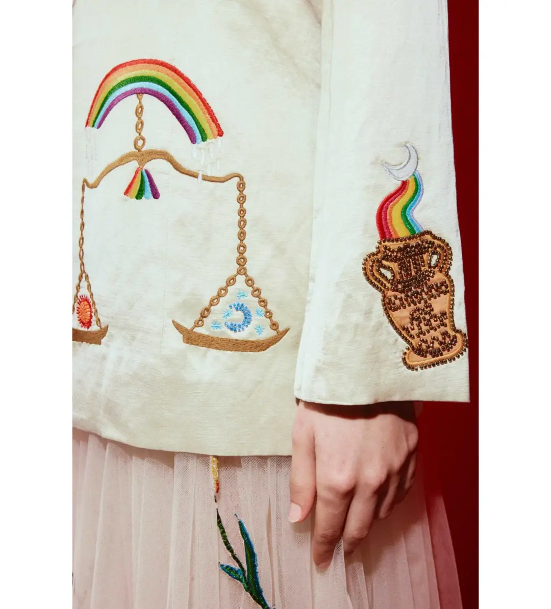 Alemais Zelda Embroidered Blazer Print Size 16 for rent on The Volte - main image