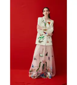 Alemais Zelda Embroidered Blazer Print Size 16 for rent on The Volte - image 1