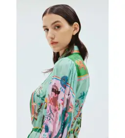 Alemais Evergreen Shirtdress Print Size 16 for rent on The Volte - image 4