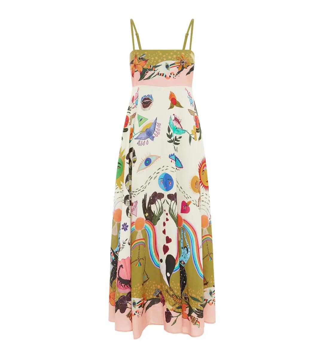 Alemais Evergreen Sundress Print Size 16 for rent on The Volte - main image