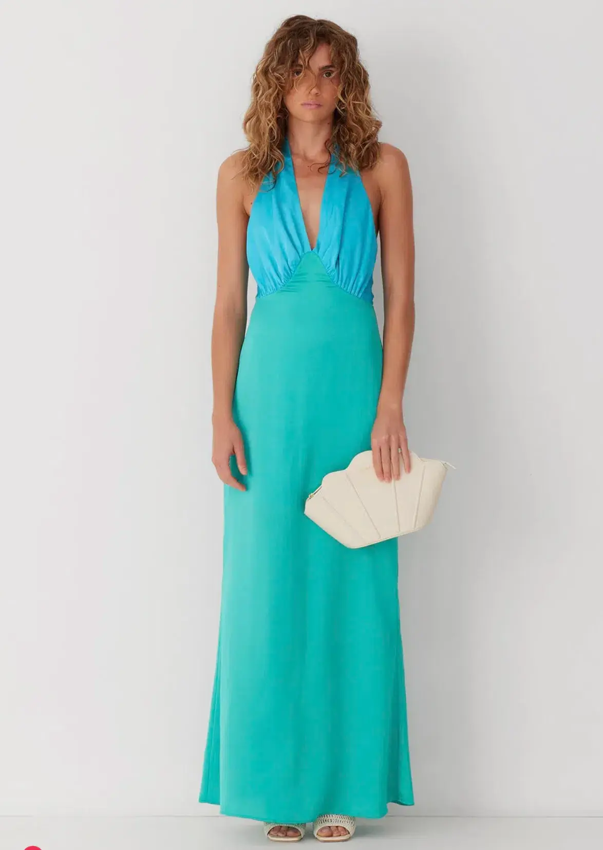 Wolf Gang Oahu Slip Dress Aquamarine Size 10 - Image 1