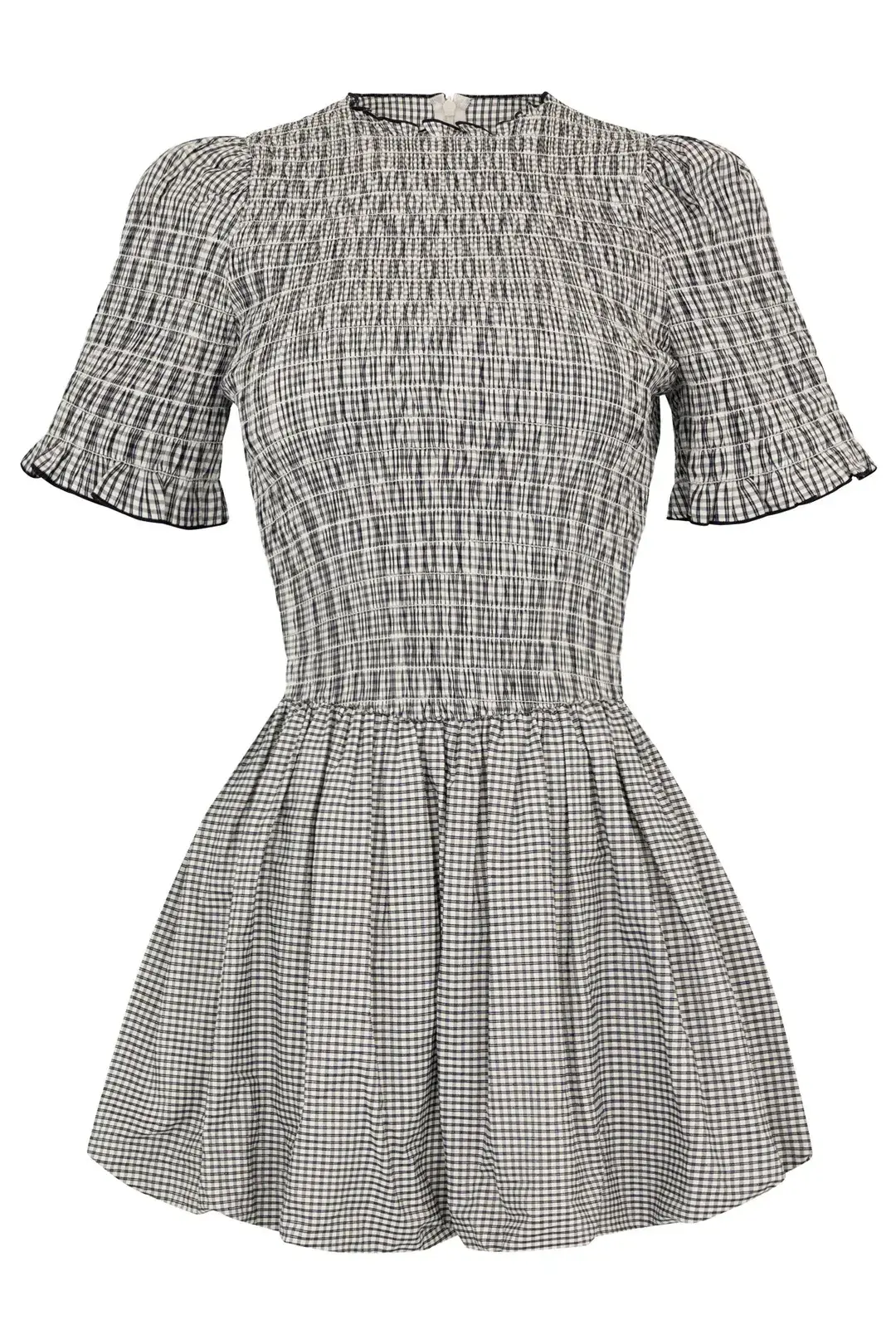 Apres Studio Gingham Bubble Mini Dress Print Size S / AU 8 for rent on The Volte - main image