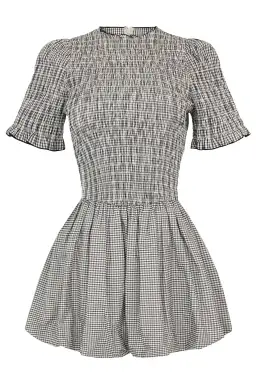 Apres Studio Gingham Bubble Mini Dress Print Size S / AU 8 for rent on The Volte - image 3