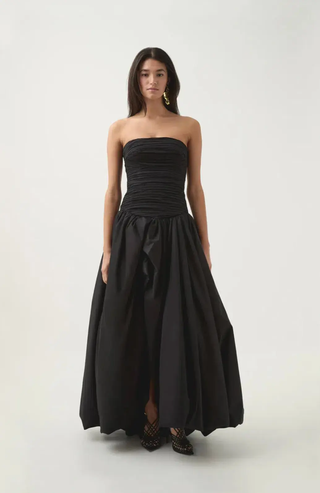 AJE Violette Bubble Hem Maxi Dress AU 8 for rent on The Volte - main image