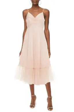 Zimmerman Wavelength Ballet Midi Dress Blush Size 2/Au12