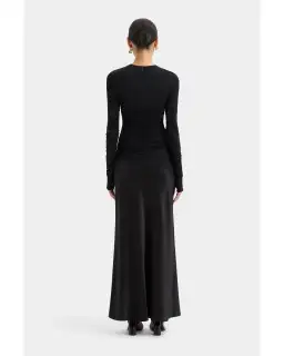 Sir Alessia Draped Gown Black Size 1 / AU 8 for rent on The Volte - image 3