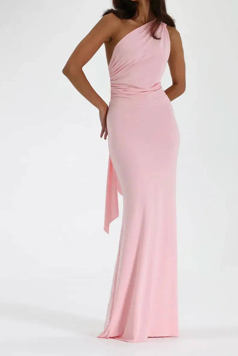 Natalie Rolt Fabienne Gown in Blossom Pink Size 1 / AU 8 for rent on The Volte - main image