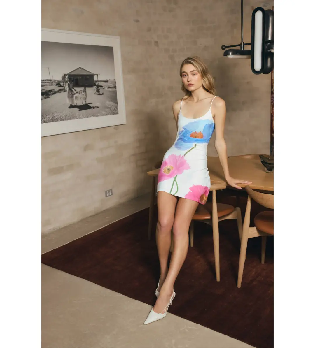 With Harper Lu Poppy Low Back Mini Dress Azure Size XS/Au 6 for rent on The Volte - main image