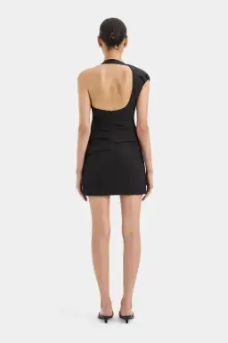 Sir The Label Gathered Mini Dress Black Size AU 8 for rent on The Volte - image 3
