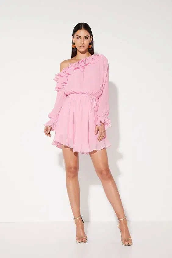 Mossmann A Slice of Heaven Mini Dress Pink Size 14 - Image 1