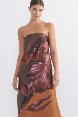 Pasduchas Moon Flower Column Midi in Fudge Size 12 for rent on The Volte - image 2