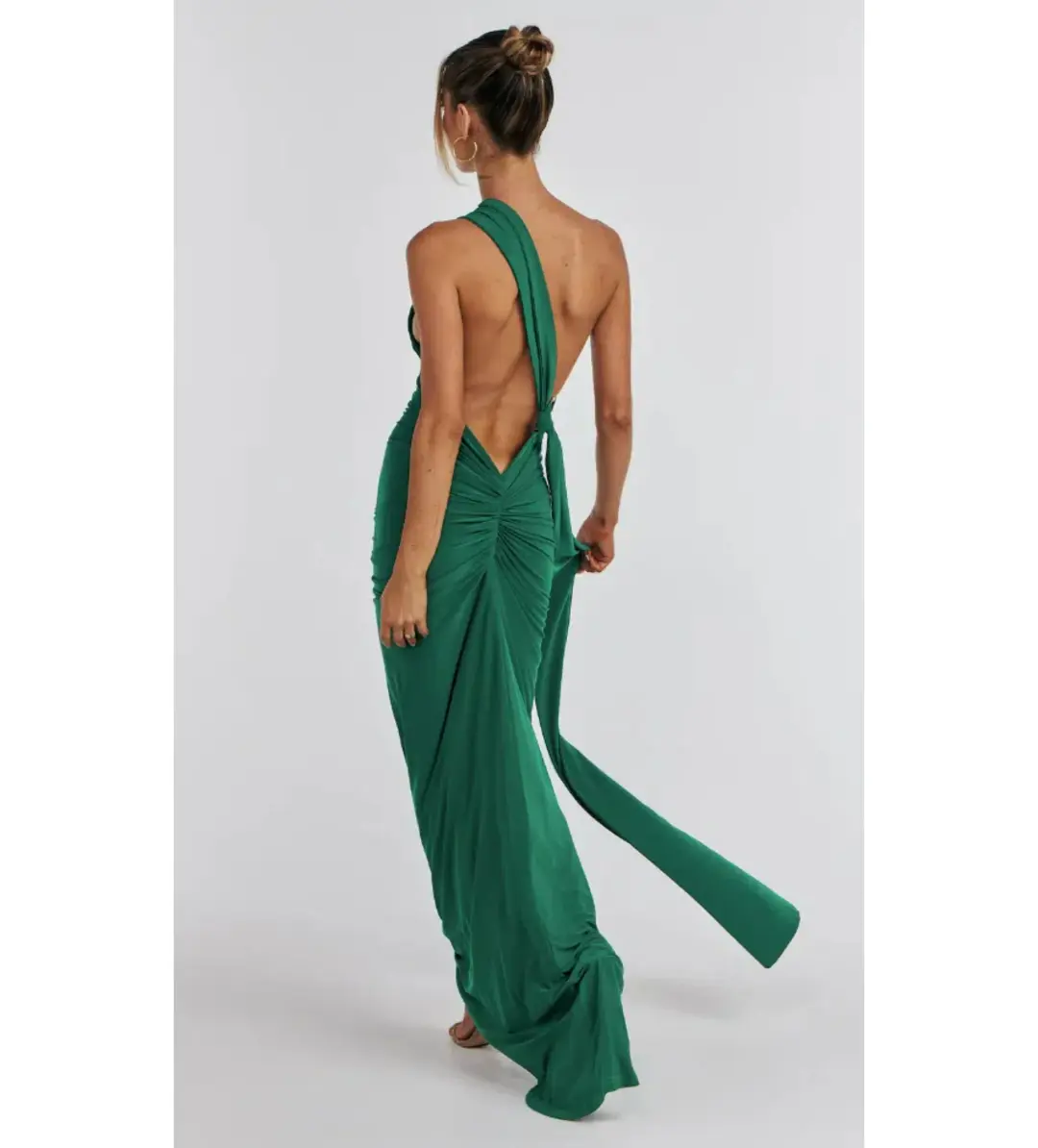 Mélani Constantina Gown Green Size 6 for rent on The Volte - main image