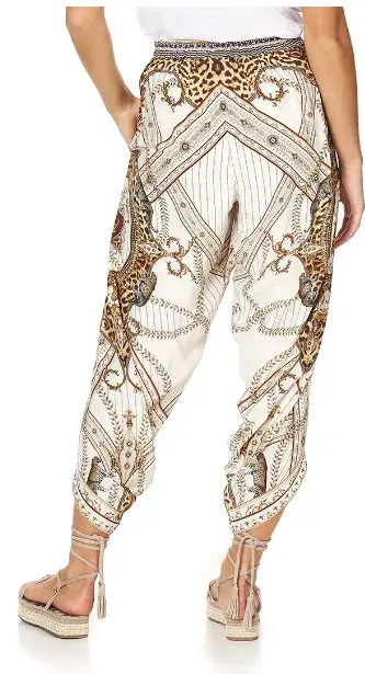 Camilla Pants, Bralette & Scarf - Mind Your Manor Print Size 8/XS for rent on The Volte - main image