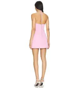 Rebecca Vallance Odetta Halter Mini Dress Pink Size 12 for rent on The Volte - image 2