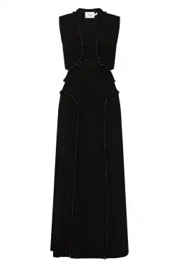 Aje Arp Cut Out Midi Dress Black Size L / AU 12 for rent on The Volte - image 4