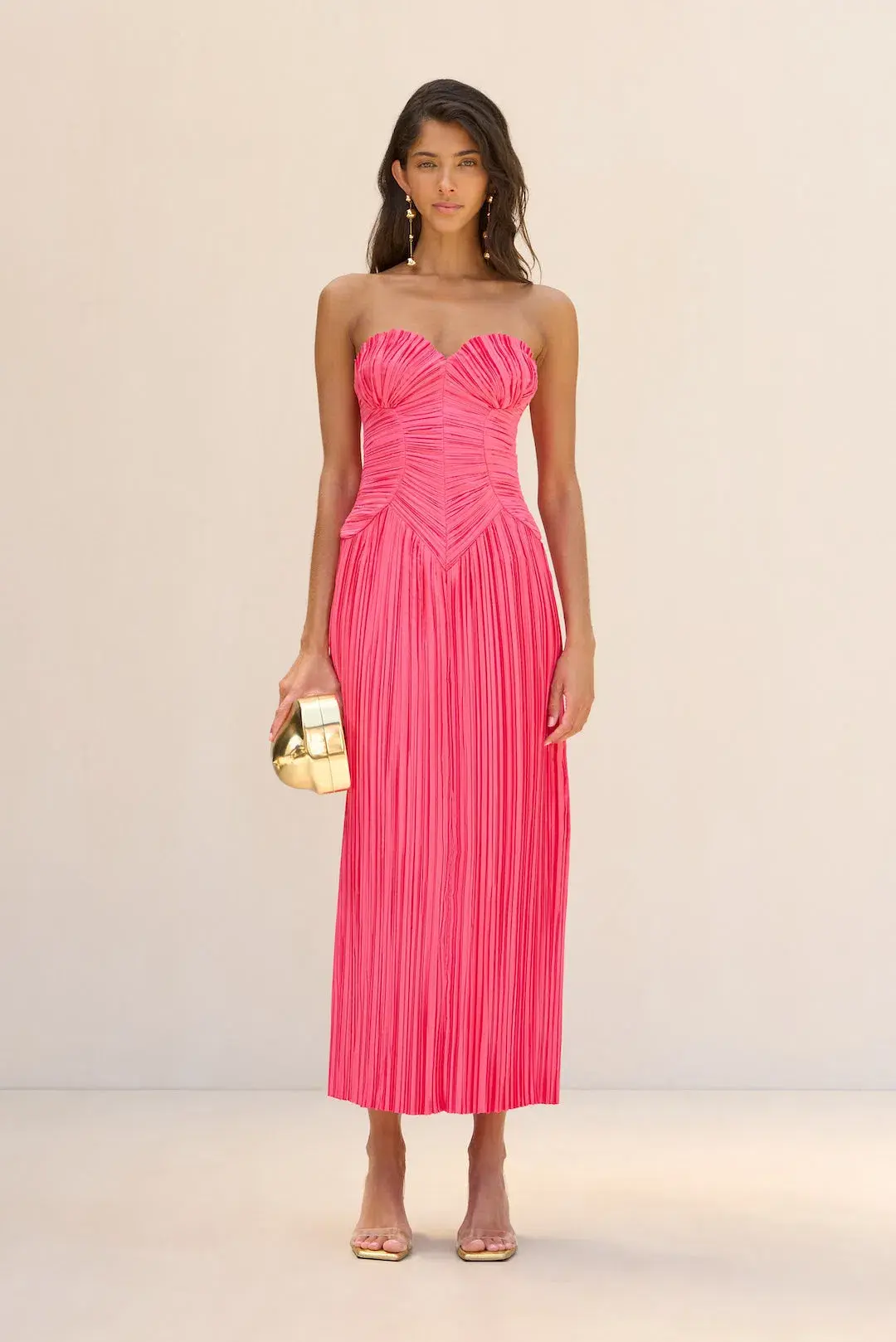 Cult Gaia Ashika Gown Sangria Size AU 8 for rent on The Volte - main image