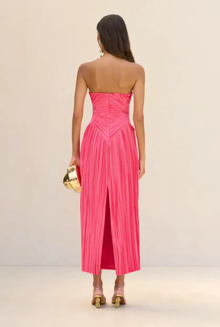 Cult Gaia Ashika Gown Sangria Size AU 8 for rent on The Volte - main image