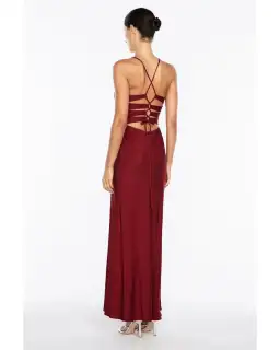 Manning Cartell Time To Shine Slip Dress Cranberry Size AU 6 for rent on The Volte - image 3