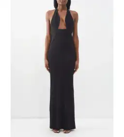 Christopher Esber Tailored Slope Halter Dress Black Size AU 6 for rent on The Volte - image 3