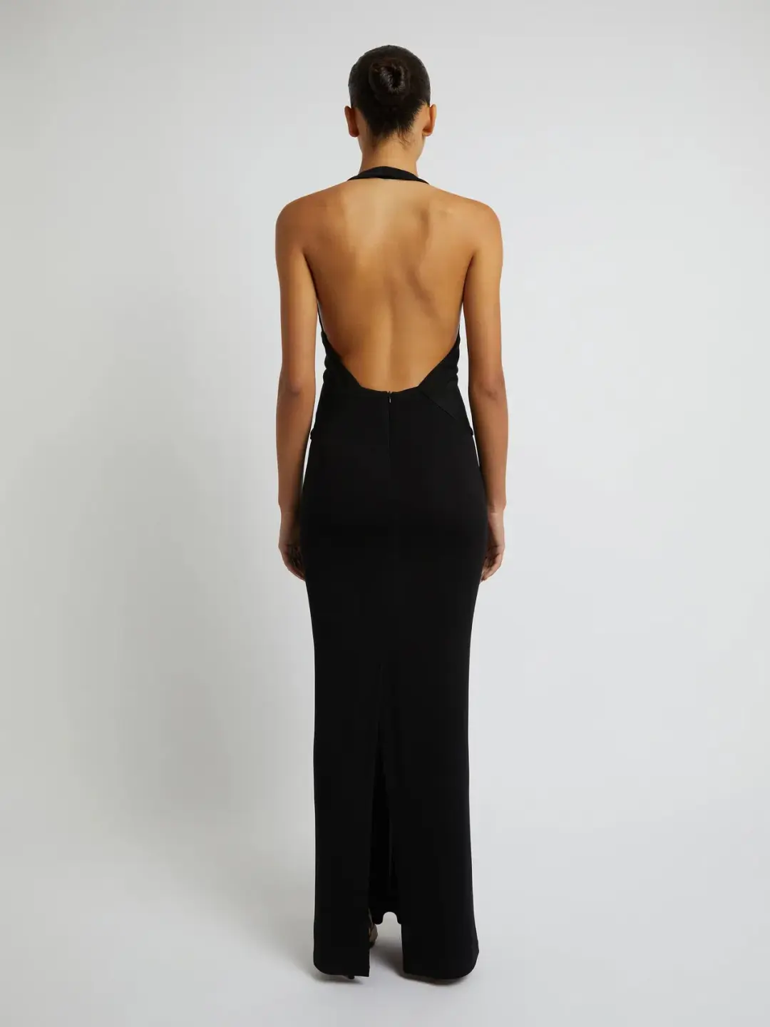 Christopher Esber Tailored Slope Halter Dress Black Size AU 6 for rent on The Volte - main image