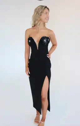 Rachel Gilbert Bowie Dress Black Size 1 / AU 8 for rent on The Volte - image 2