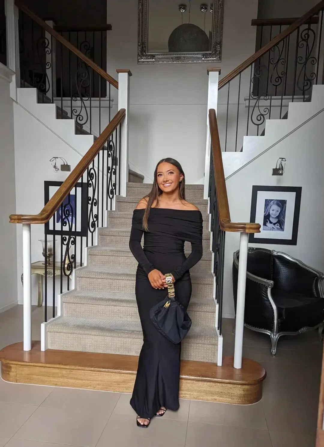 Effie Kats Gwen Gown in Black Size XS/Au 6 for rent on The Volte - main image