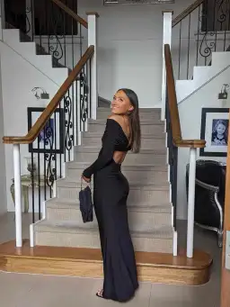 Effie Kats Gwen Gown in Black Size S/Au 8 for rent on The Volte - image 5