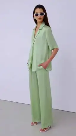 Viktoria and Woods Chorus Shirt & Pilot Pants Set Tarragon Size 1 (AU 8) for rent on The Volte - image 2