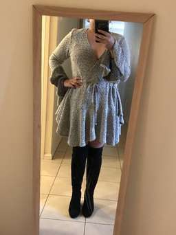 Bonnie frill cuff Mini Dress