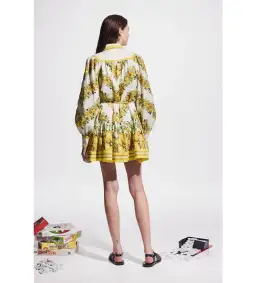 Alemais Gisela Mini Dress Yellow Floral Size AU 16 for rent on The Volte - image 5