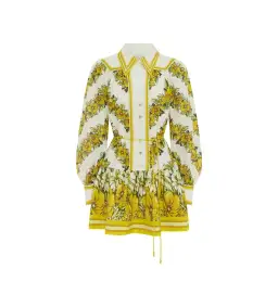 Alemais Gisela Mini Dress Yellow Floral Size AU 16 for rent on The Volte - image 6