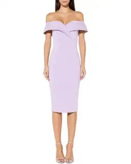 Mossman She Told Me So Midi Dress Lilac Size AU 8
