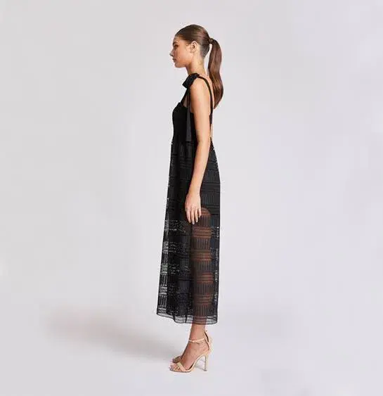 Shona Joy Baby Doll Jumpsuit Black Size 8 for rent on The Volte - main image