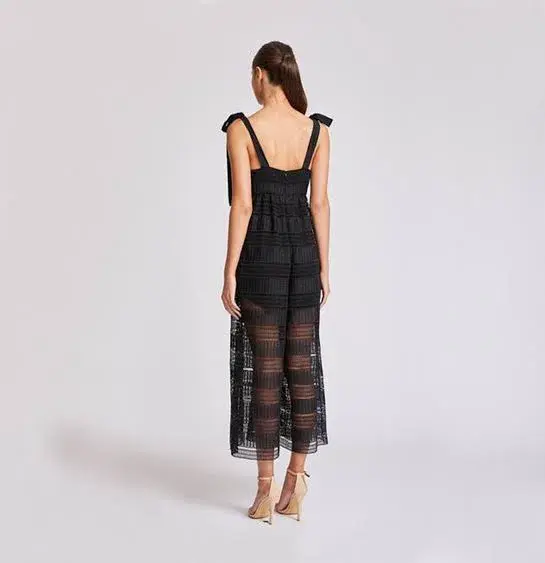 Shona Joy Baby Doll Jumpsuit Black Size 8 for rent on The Volte - main image