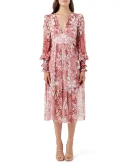 Thurley Charmed Midi Dress Print Size 10 for rent on The Volte - image 1