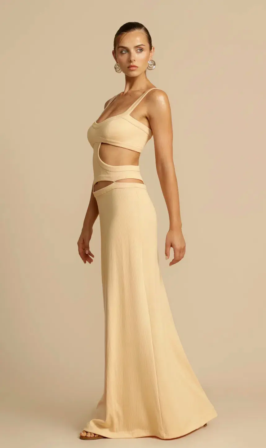 Arcina Ori Jetta Dress in Butter Size 6 for rent on The Volte - main image