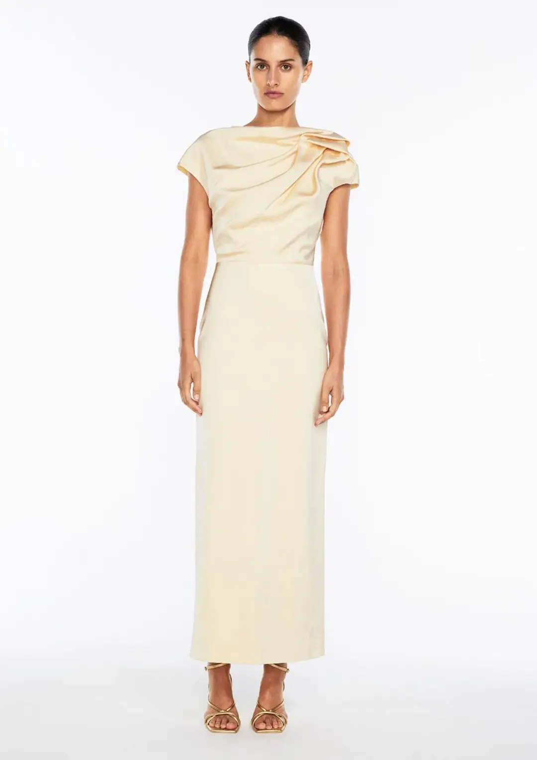 Manning Cartell Grand Illusion Maxi Gown Butter Size 10 for rent on The Volte - main image