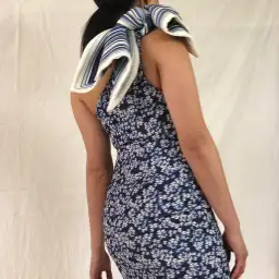 By Johnny Sculpture Sleeve Mini Dress Floral Size AU 8 for rent on The Volte - image 3